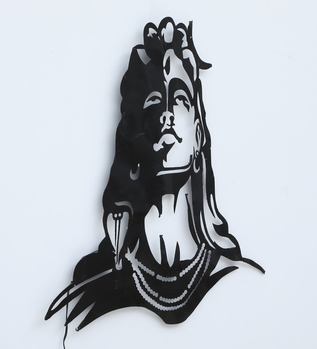 30-Inch Lord Adi Shiva LED Metal Wall Art