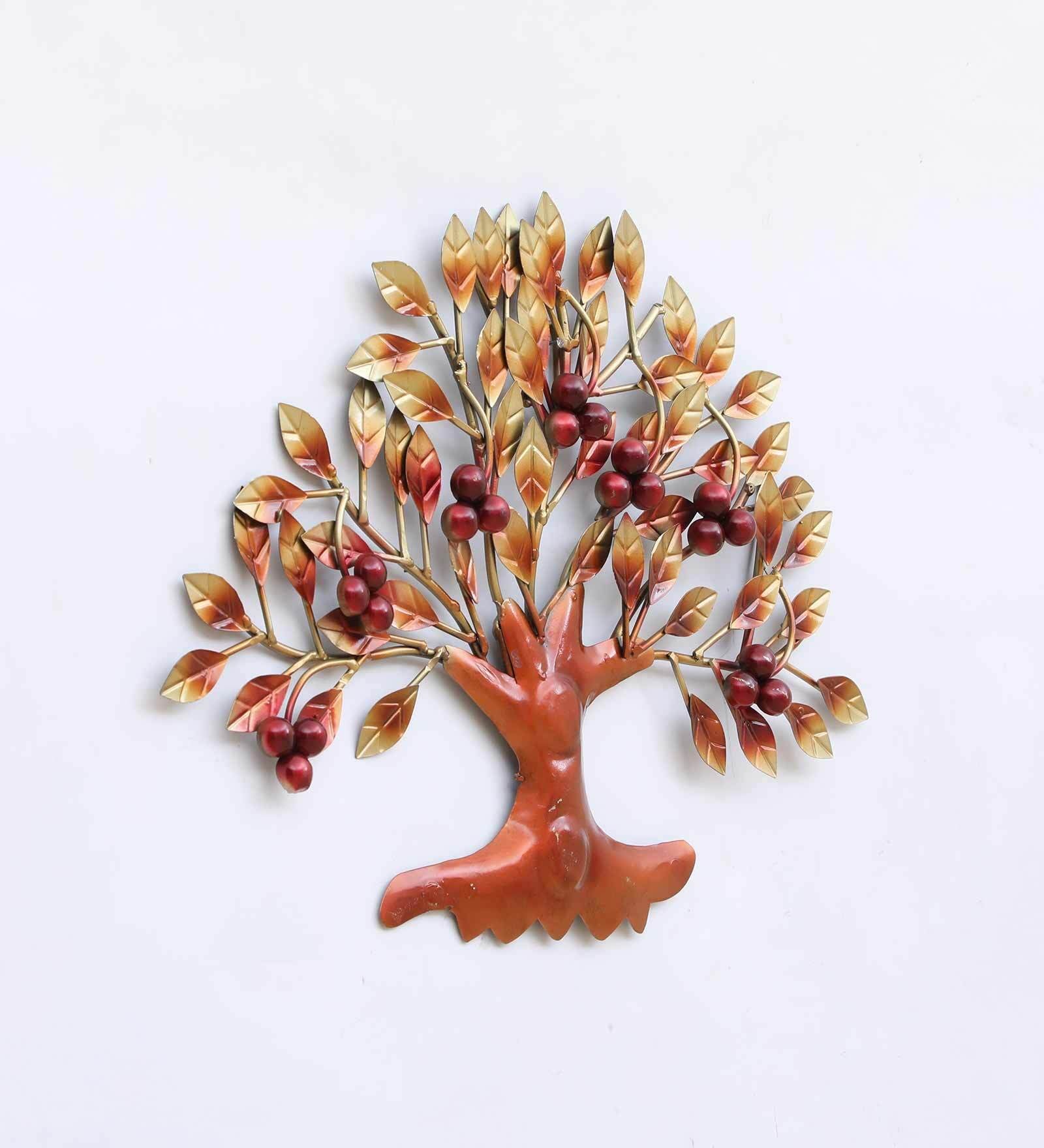 Small Cherry Tree Metal Wall Art