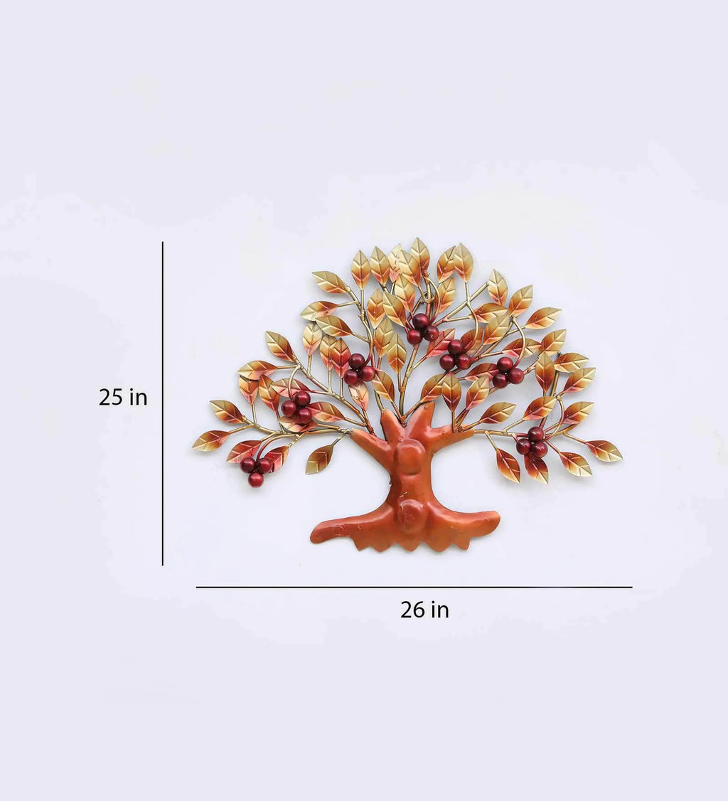 Small Cherry Tree Metal Wall Art