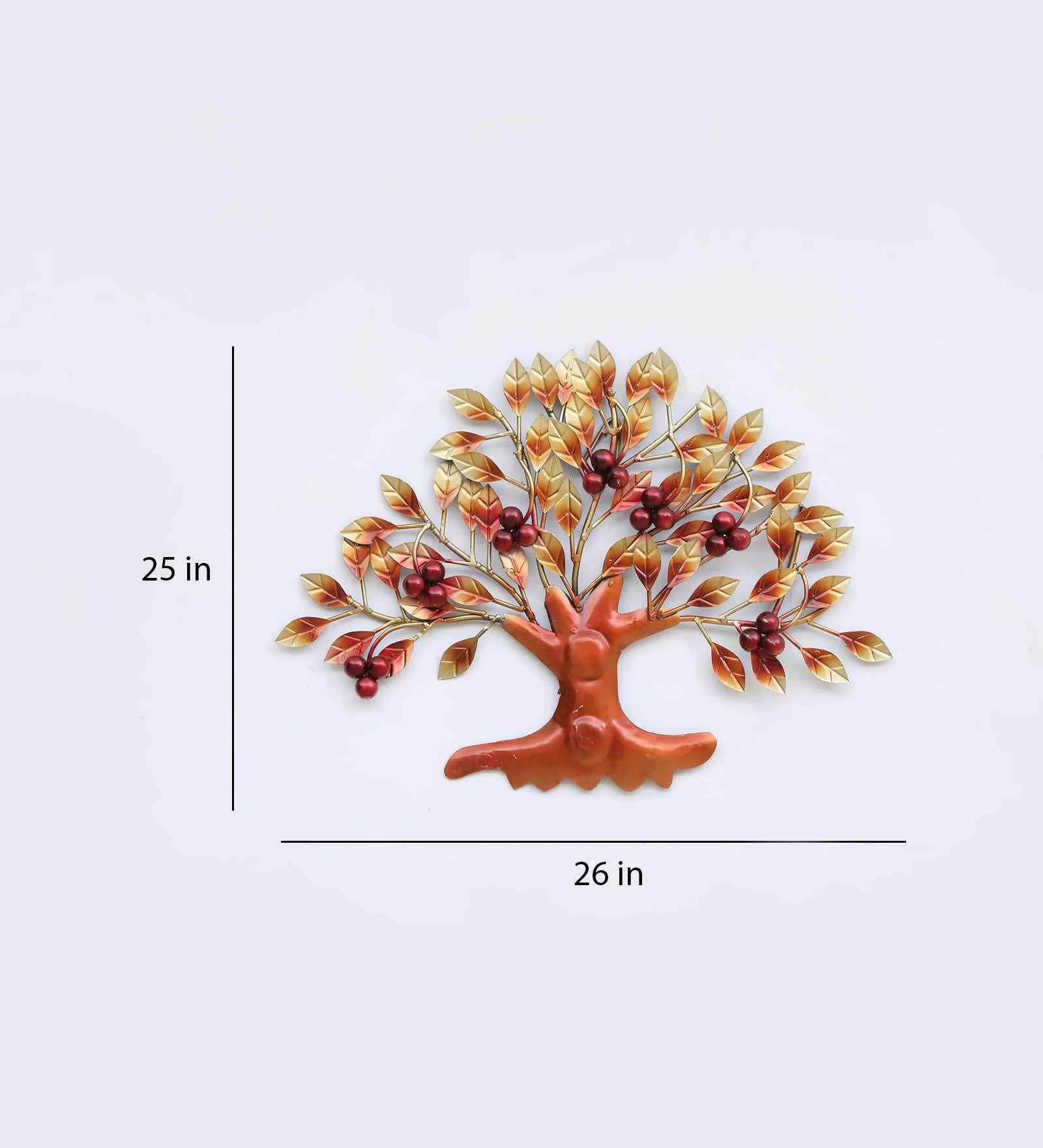 Small Cherry Tree Metal Wall Art