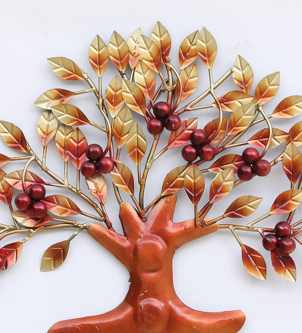 Small Cherry Tree Metal Wall Art