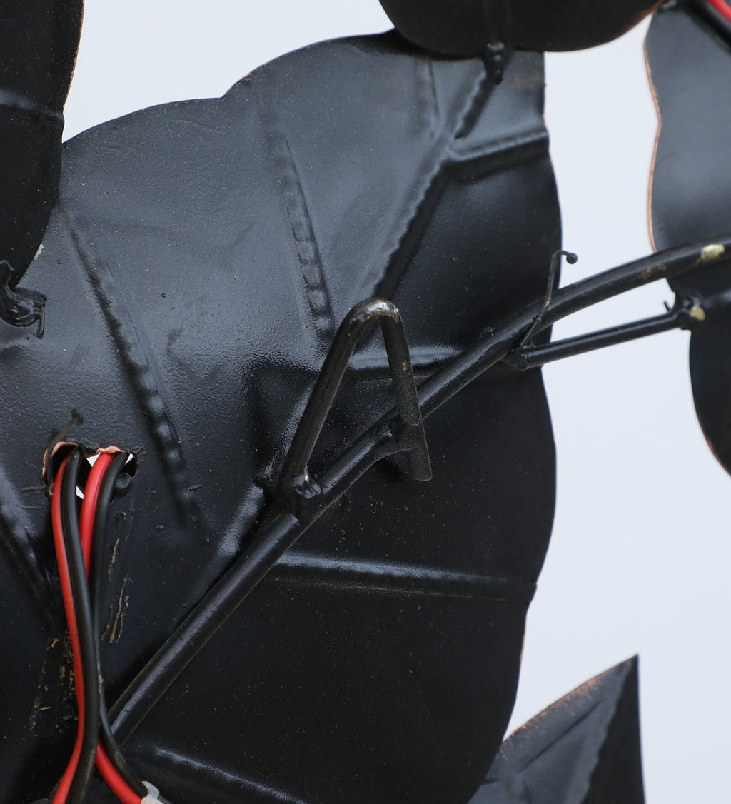 Golden Leaf Tree Metal Wall Art with LED Light (36 x 32 Inch)