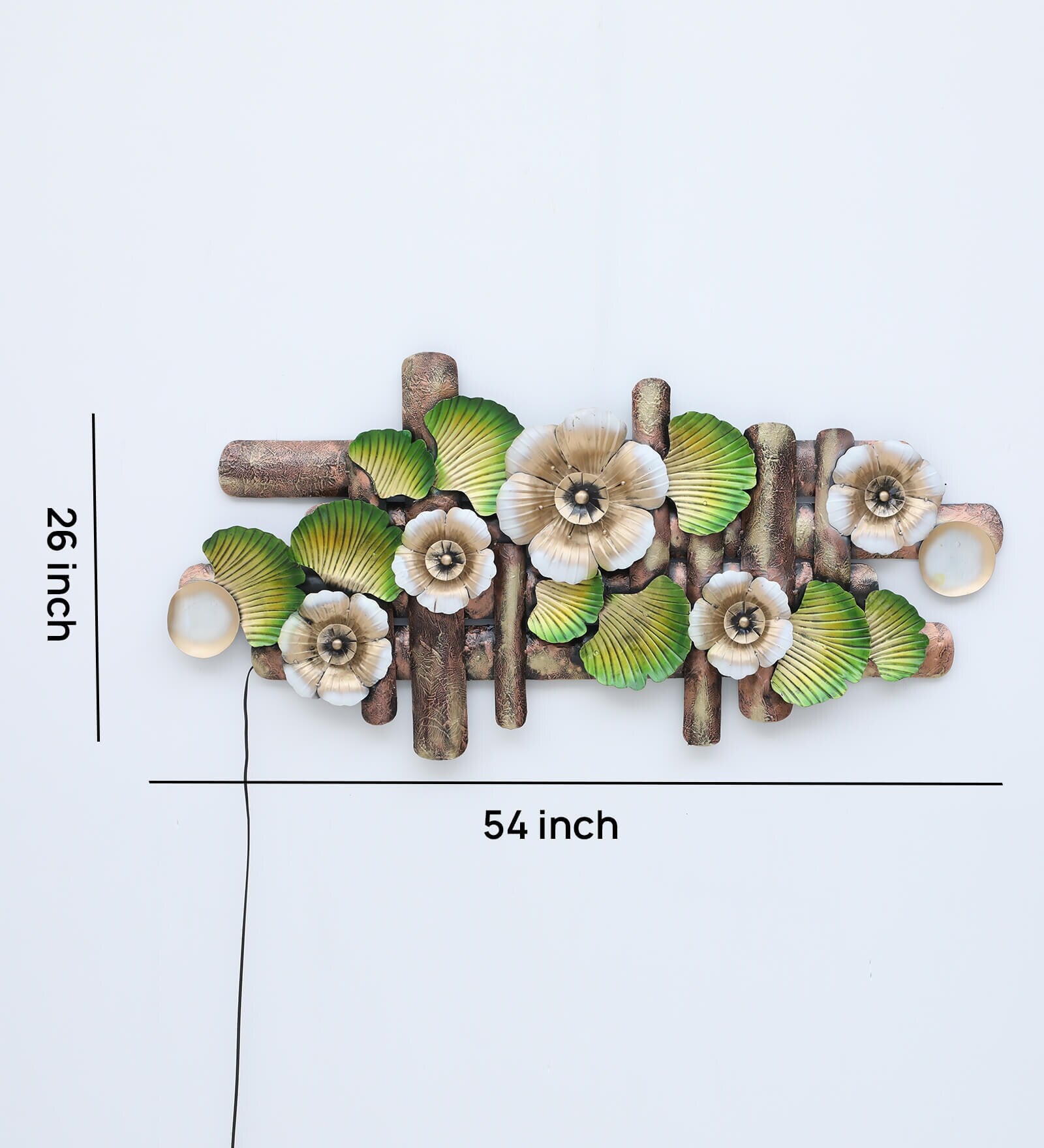 Radiant Trunk Flowar Harmony Metal Wall Art with LED Backlight