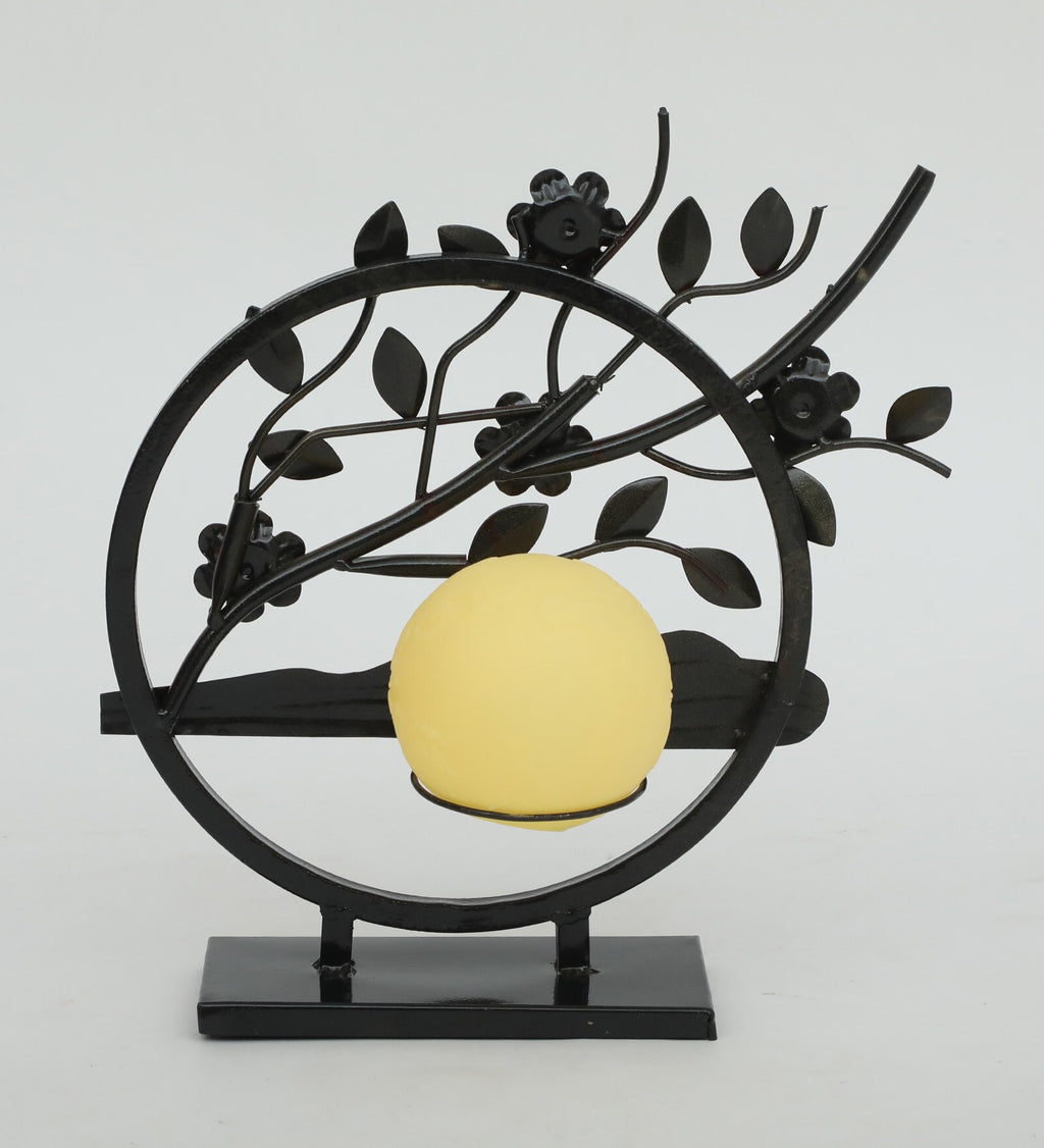 Blossom Serenity Metal Art Showpiece Tree and Moon