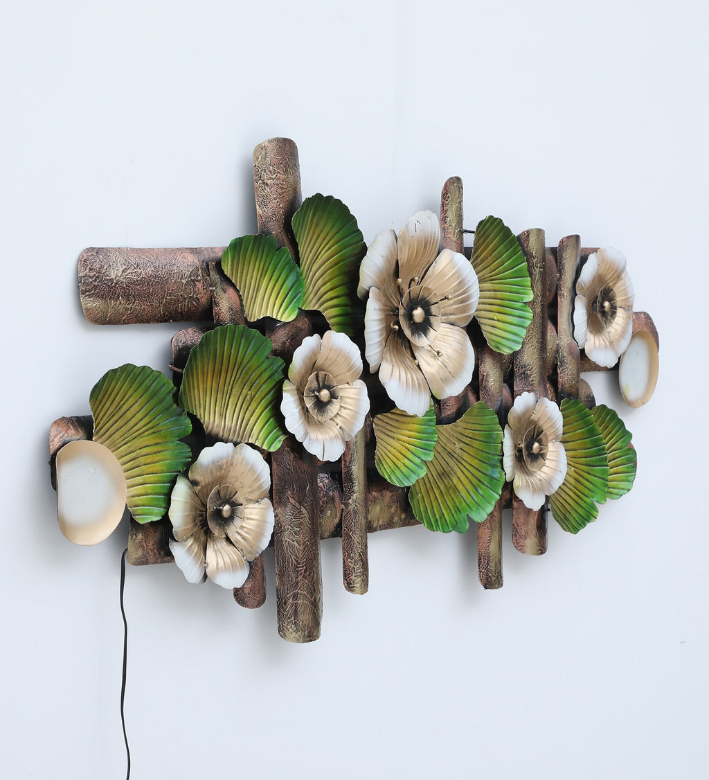 Radiant Trunk Flowar Harmony Metal Wall Art with LED Backlight