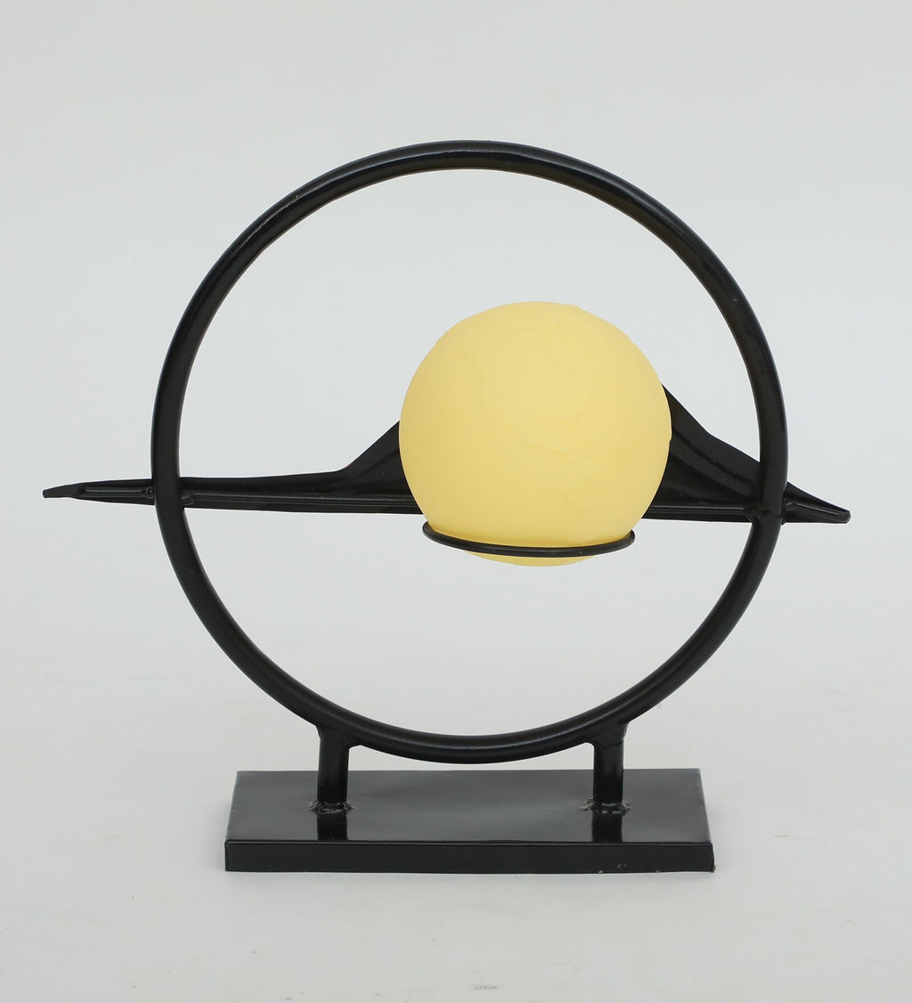 Mountain with Moon Metal Art Showpiece