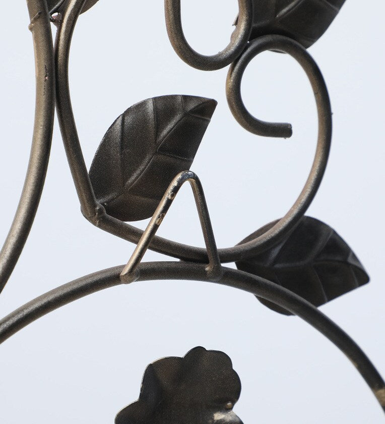 Colorful Baba Tribal Musician Metal Wall Art (18 x 25 inch)