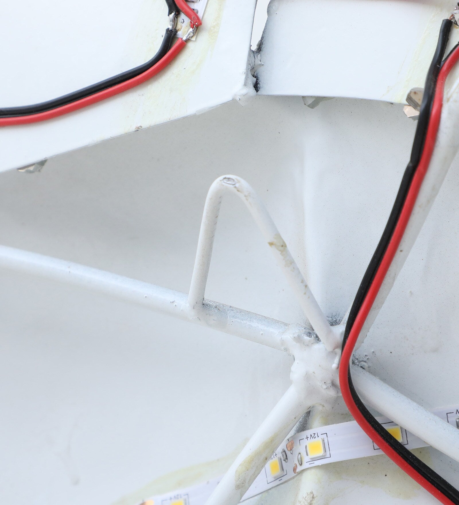 Elegant White Horse Metal Wall Art with LED Backlight (48 x 37 inches)