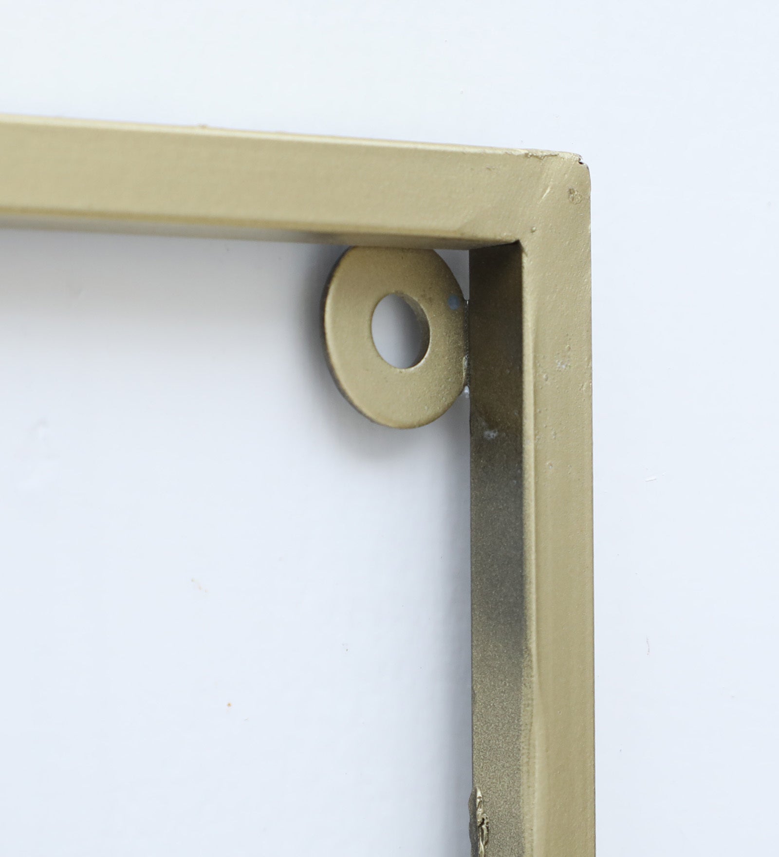 Elegant Blue & Gold Floral Metal Wall Art (33.5 x 12.5 Inch)