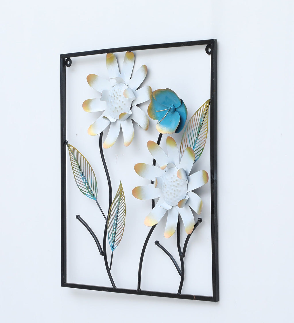Elegant Floral Metal Wall Art (26x23 inch)