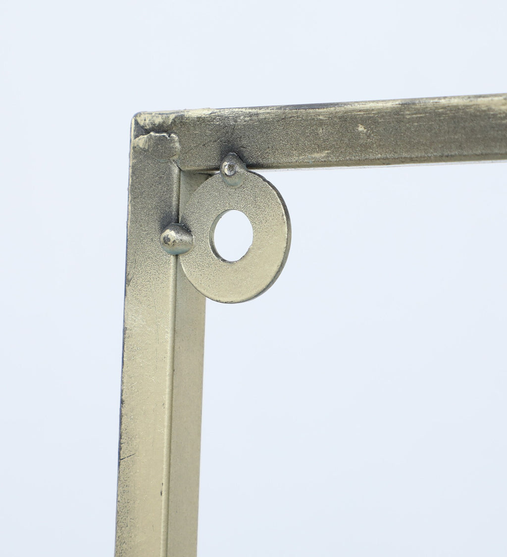 Elegant Blue Floral Metal Wall Art (21.5 x 12 Inch)