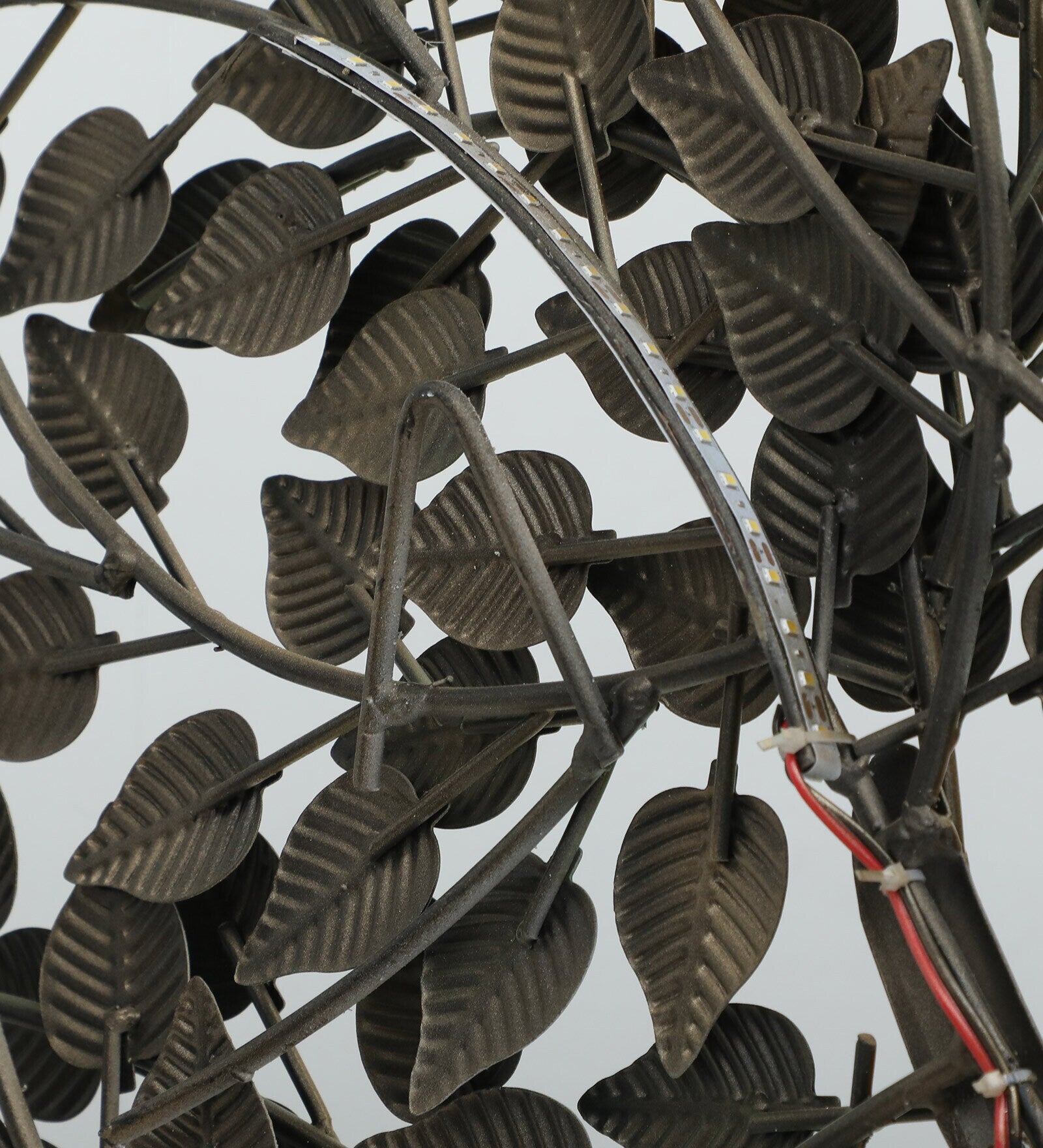 Handcrafted Metal Tree of Life Wall Art with LED Light (26x58 Inch)