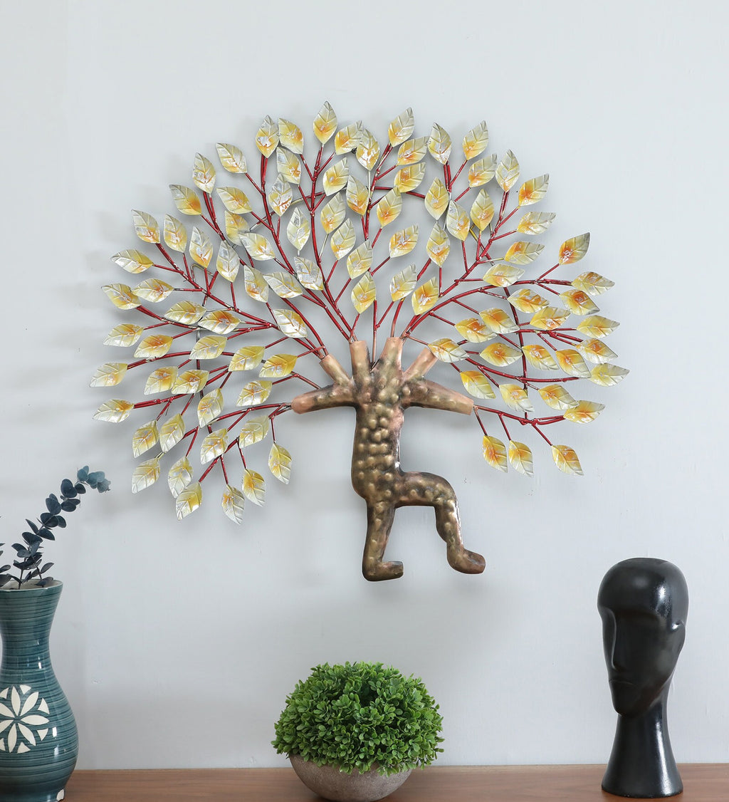 Abstract Metal Tree Wall Art – 30x32 Inch Handcrafted Home Décor