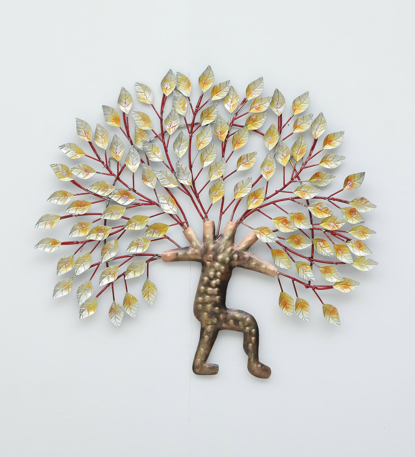 Abstract Metal Tree Wall Art – 30x32 Inch Handcrafted Home Décor