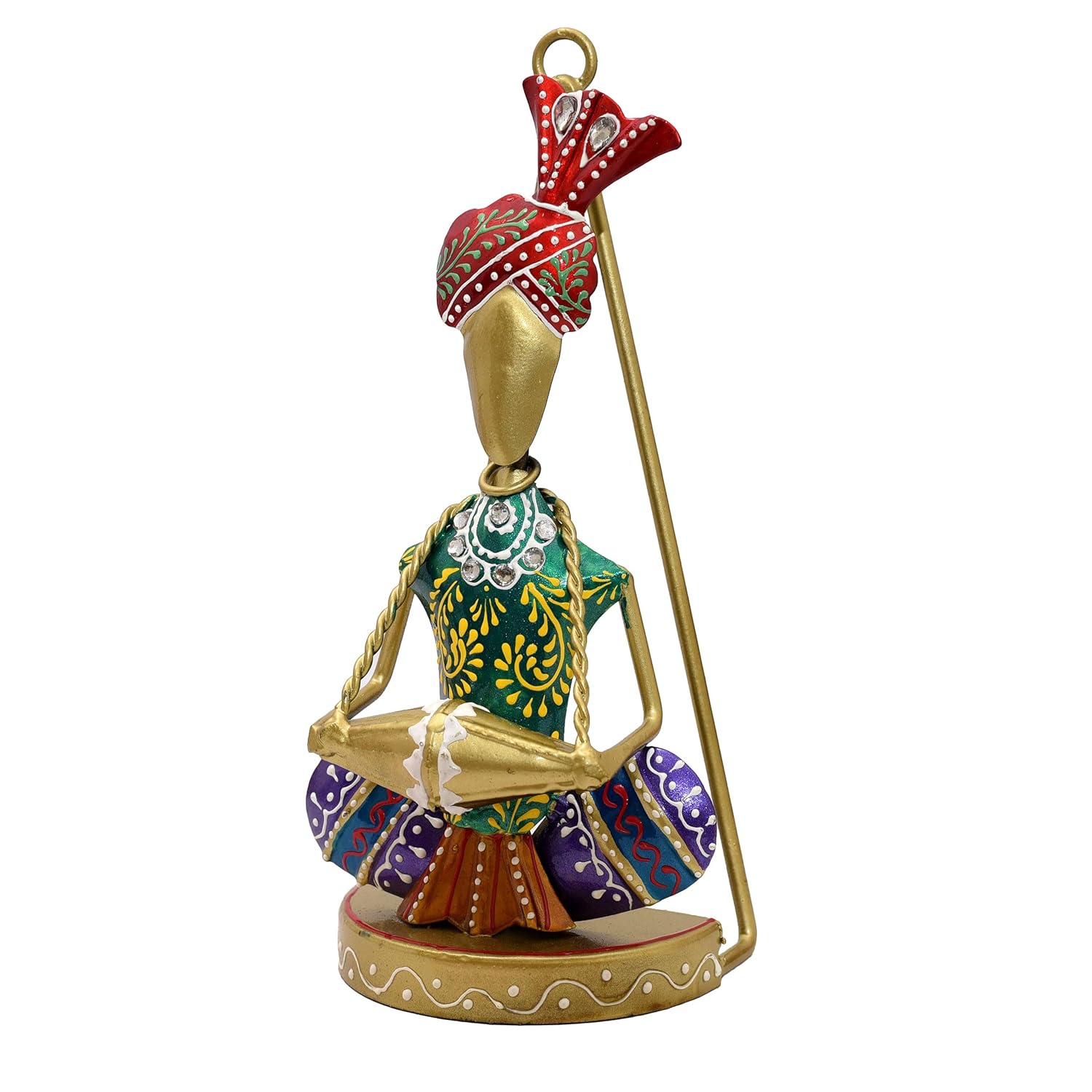 Traditional Rajasthani Musician Figurines – Handcrafted Tabletop Décor