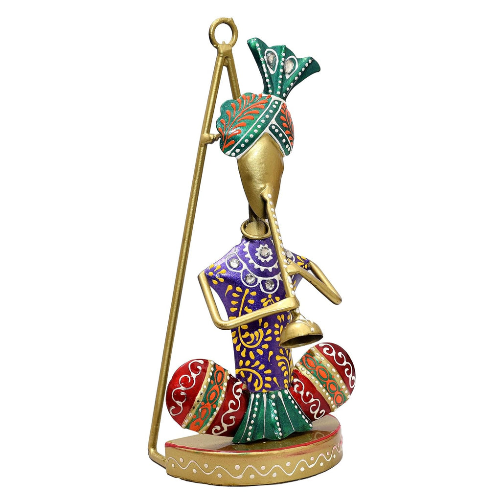 Traditional Rajasthani Musician Figurines – Handcrafted Tabletop Décor