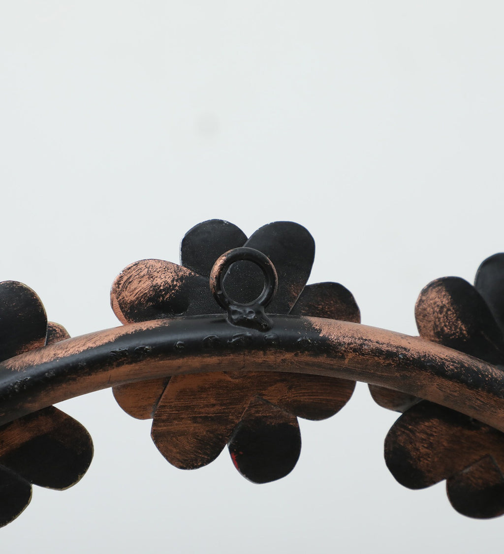 Vibrant Peacock Metal Wall Clock