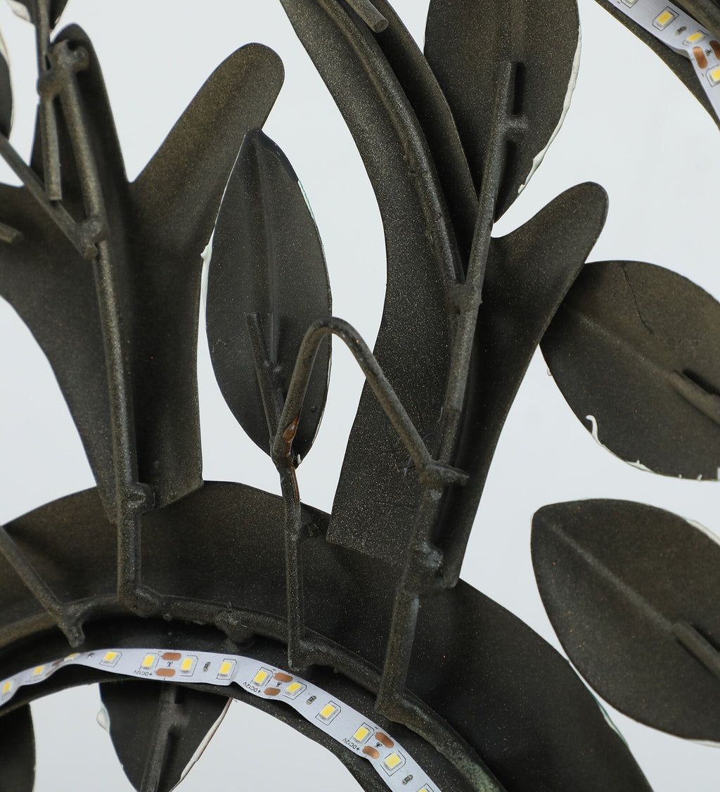 Illuminated Tree of Life Metal Wall Art (48x48 Inch)