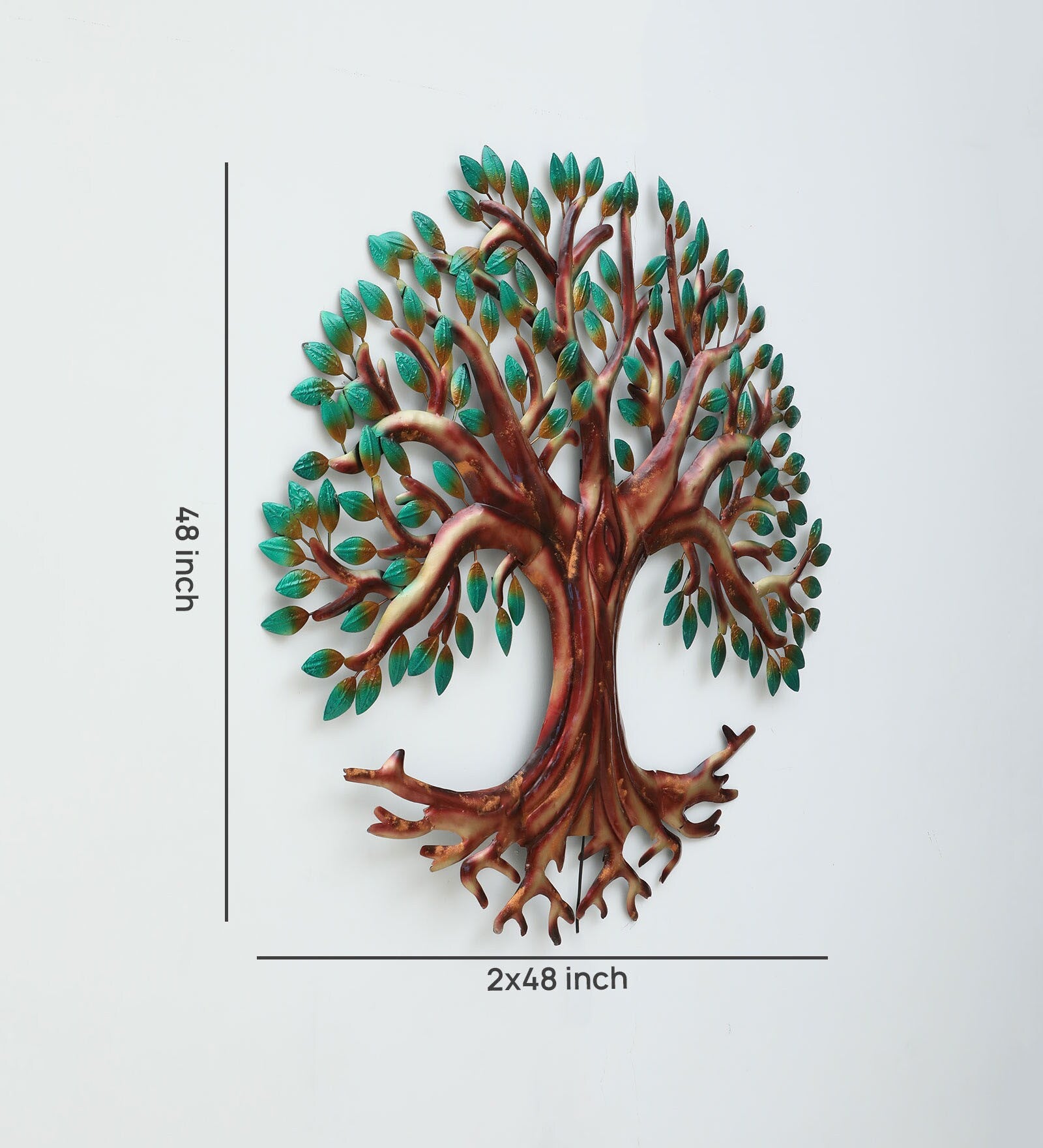 Illuminated Tree of Life Metal Wall Art (48x48 Inch)