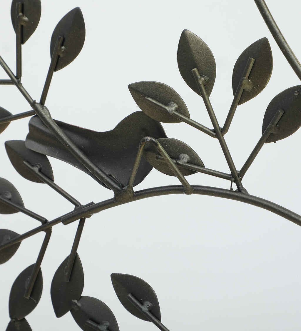 Vibrant Metal Tree Wall Art with Birds – 29x35 Inch