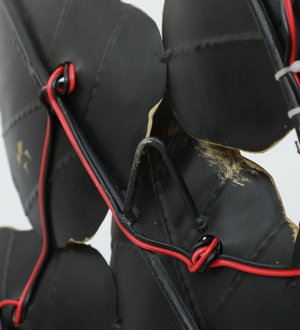 Golden Tree of Light Metal Wall Art