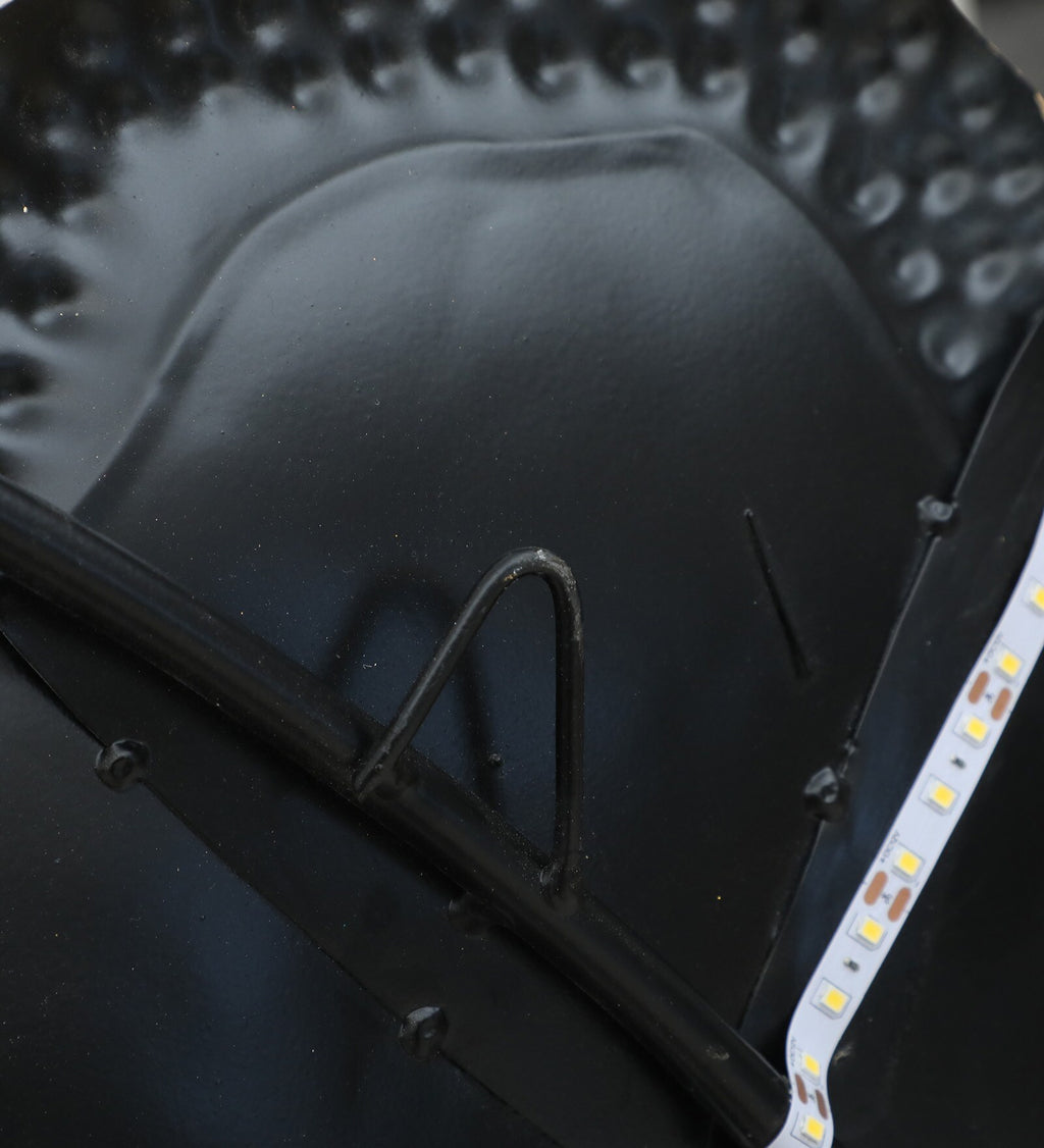 Golden Blossom Radiance Metal Wall Art with LED