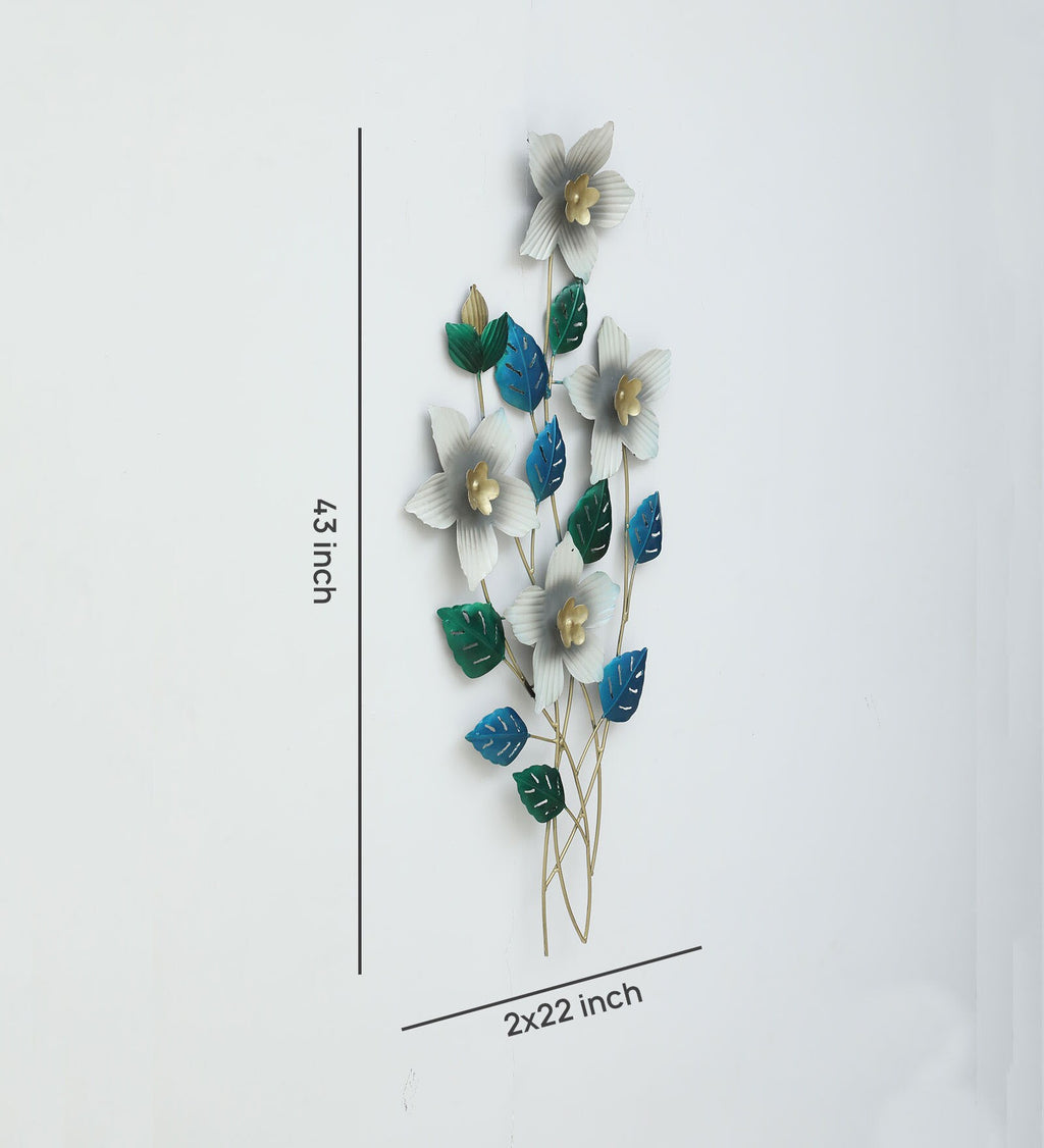 Floral Symphony Metal Wall Art