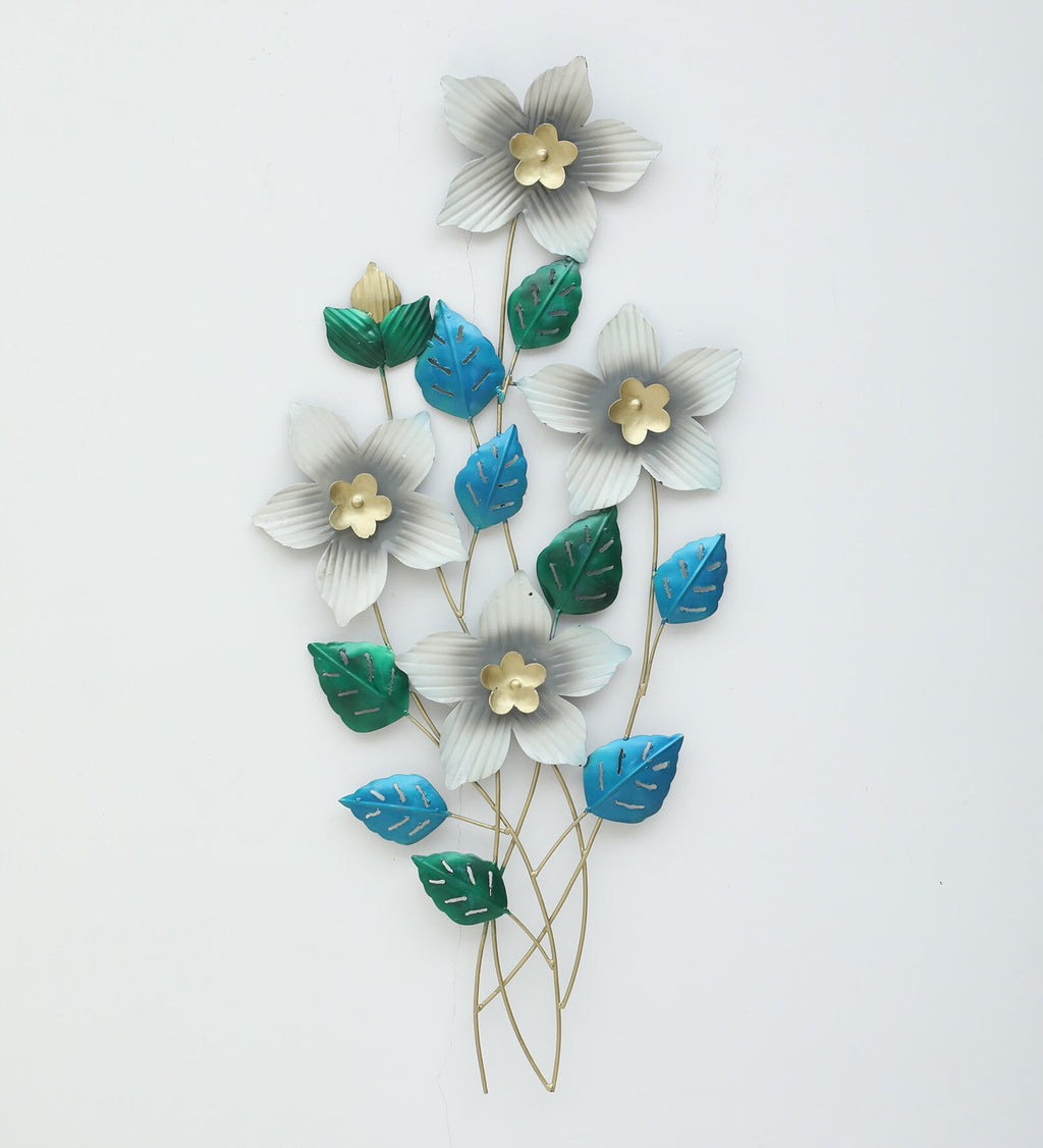 Floral Symphony Metal Wall Art