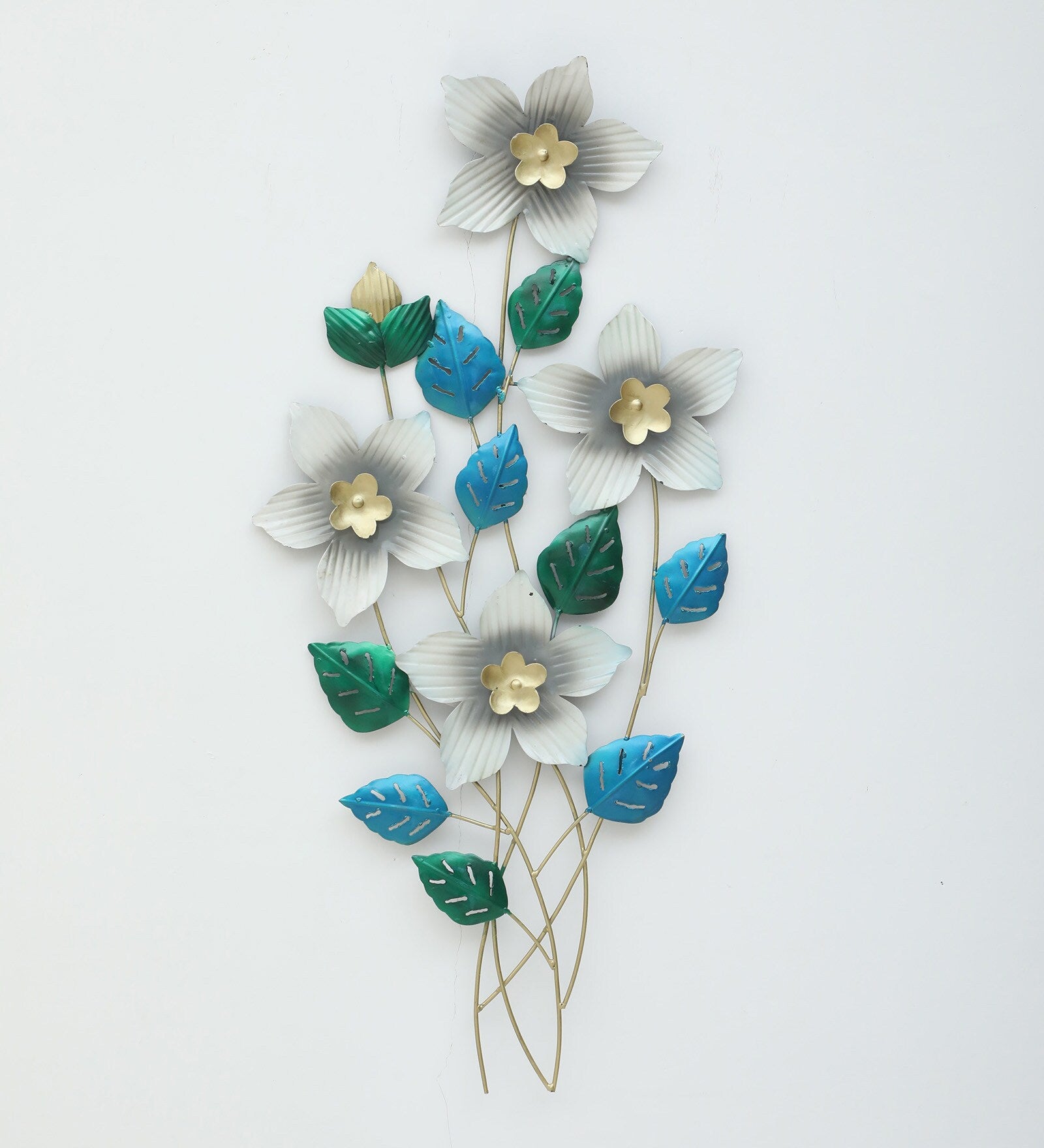 Floral Symphony Metal Wall Art