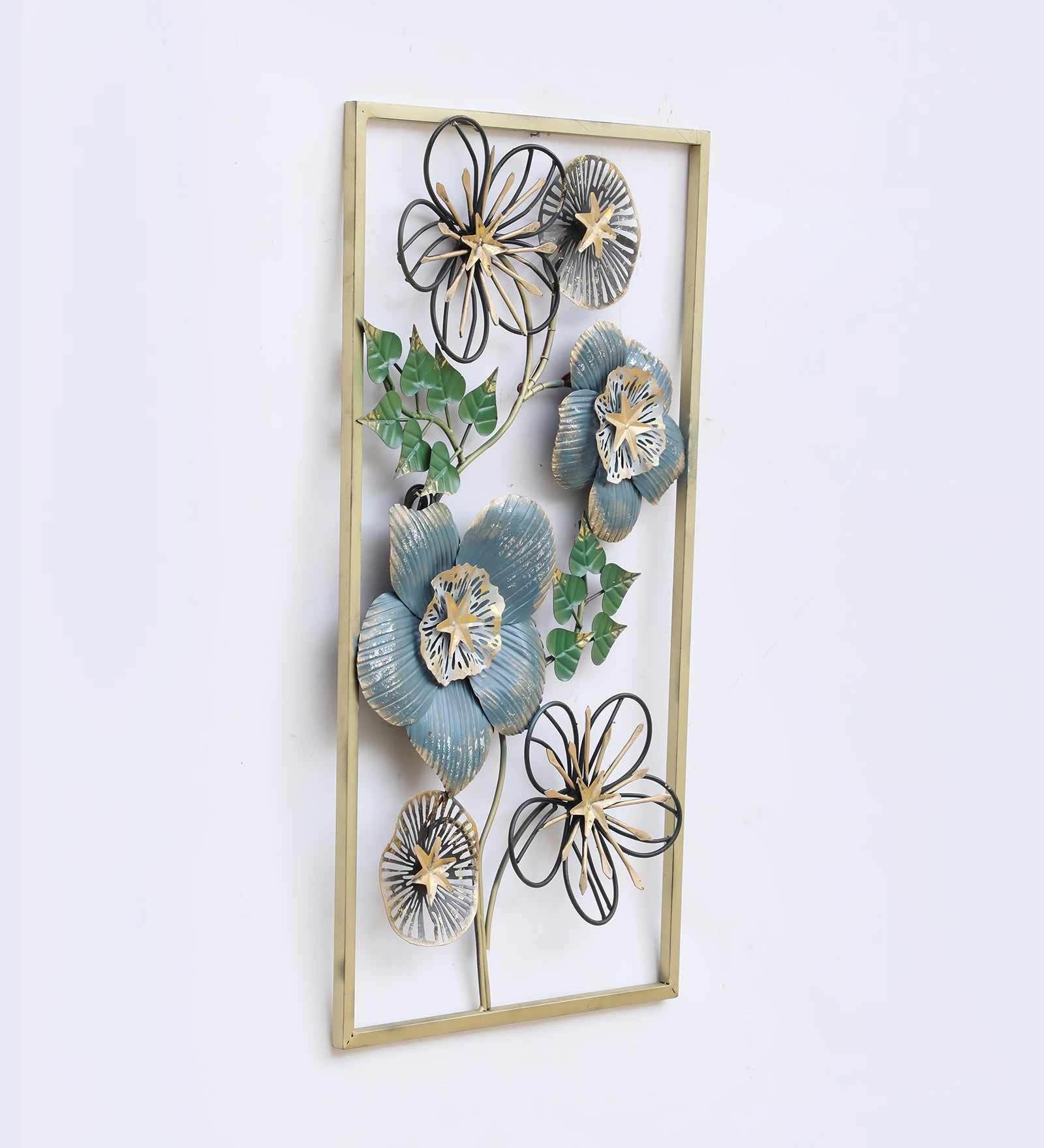 Blossom Elegance Metal Wall Art with LED Lights