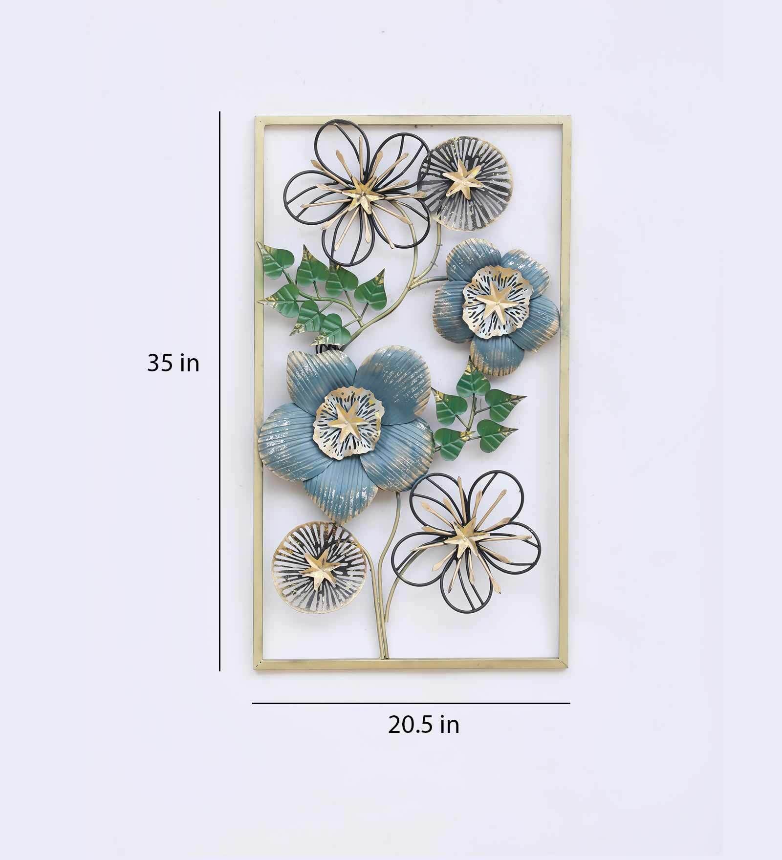 Blossom Elegance Metal Wall Art with LED Lights