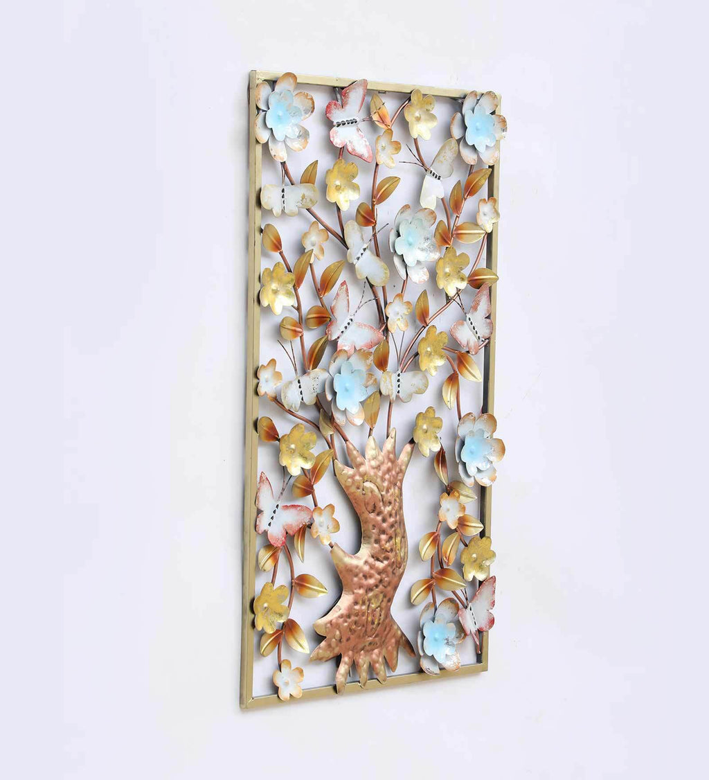 Blooming Tree Metal Wall Art with LED Lights