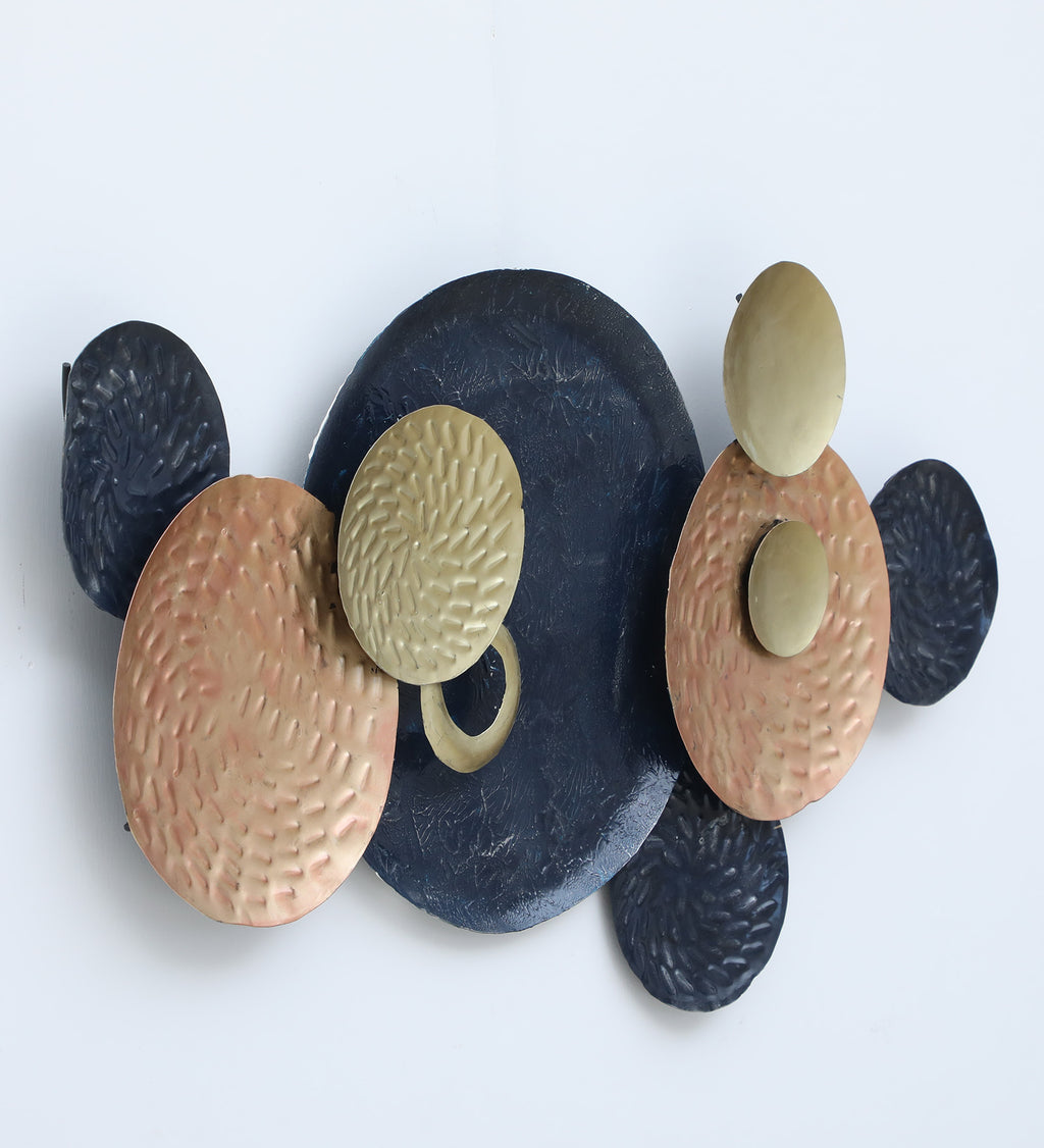 Elegant Metallic Abstract Wall Art – 48 x 22 Inch